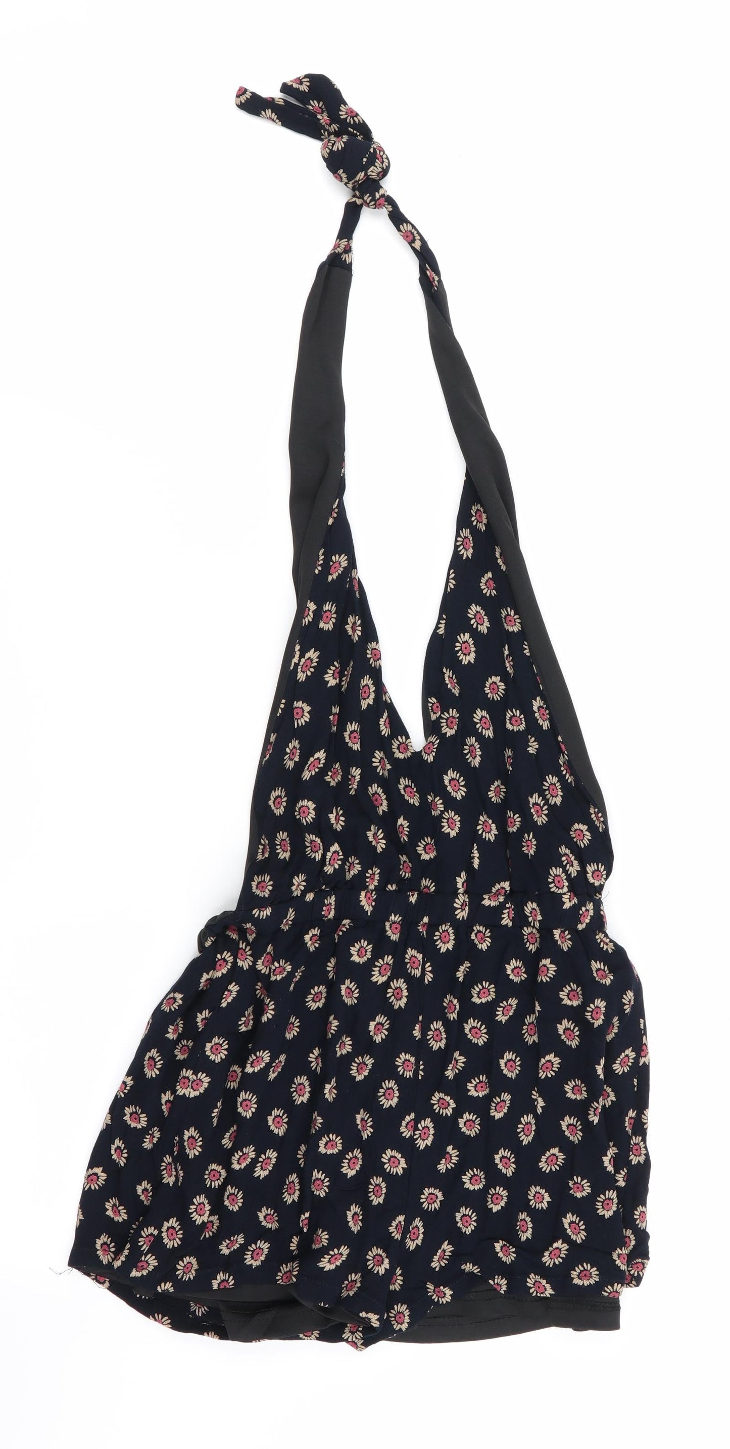 naanaa Womens Blue Floral  Playsuit One-Piece Size 8