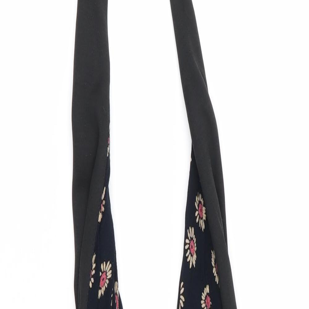 naanaa Womens Blue Floral  Playsuit One-Piece Size 8