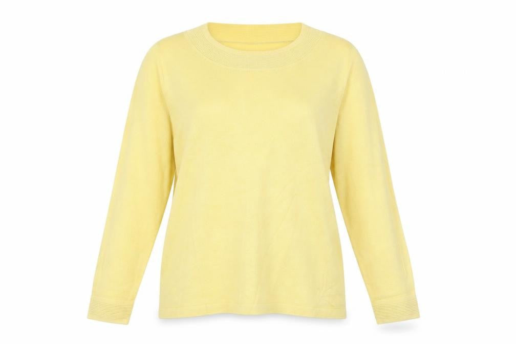 Bonmarché Womens Yellow Pullover Jumper Size L