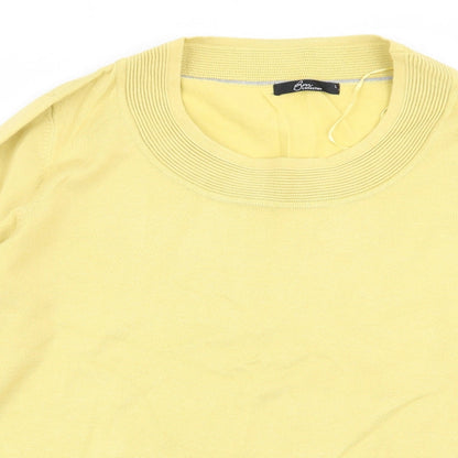 Womens UK Size L BM Yellow Pullover Jumper