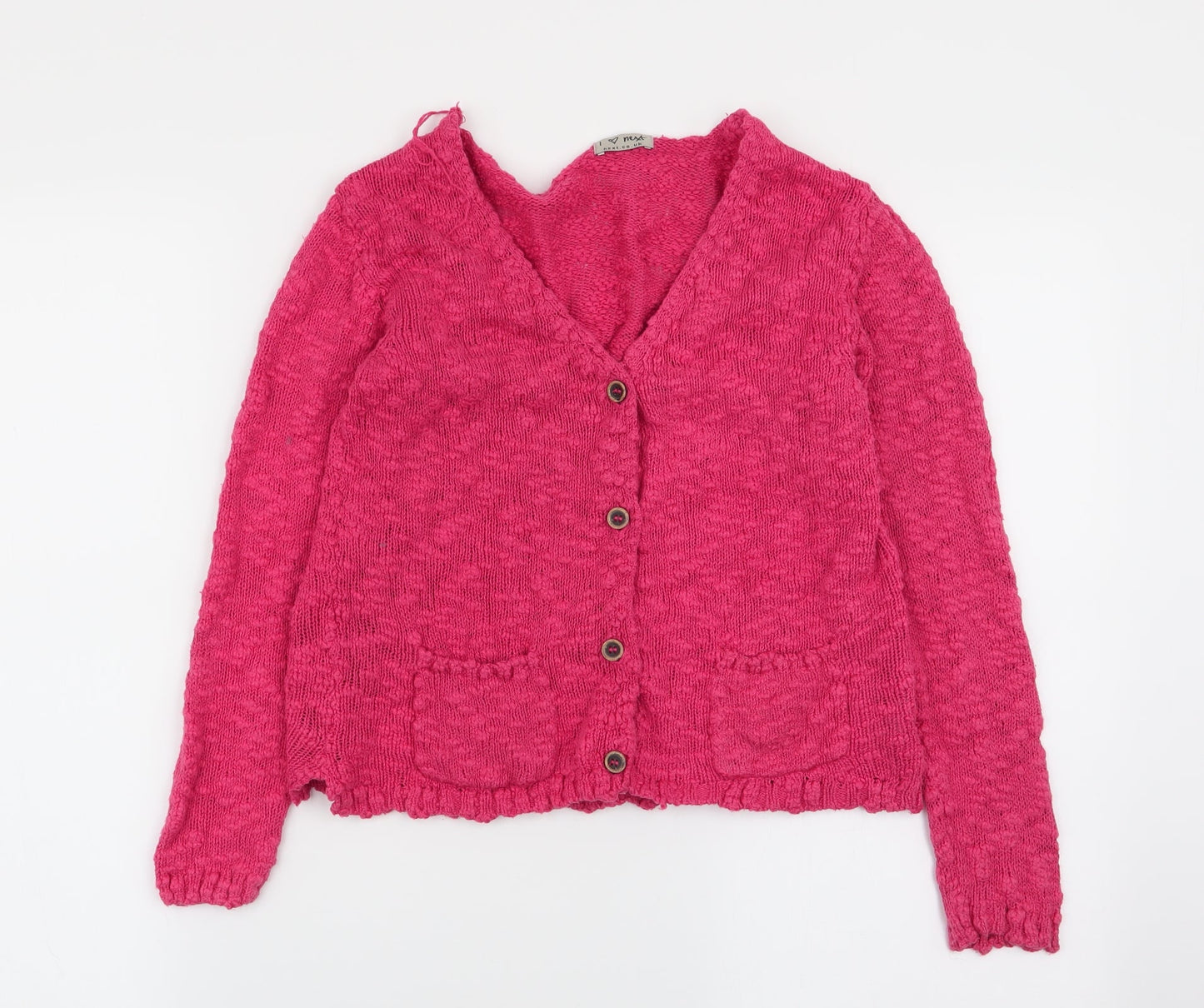 NEXT Girls Pink   Cardigan Jumper Size 8 Years