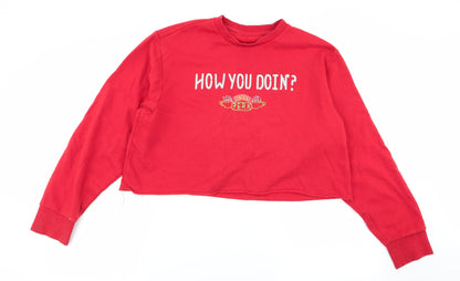 Primark Womens Red   Pullover Jumper Size 10