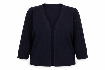 Womens UK Size 14 Papaya Blue Cardigan Jumper