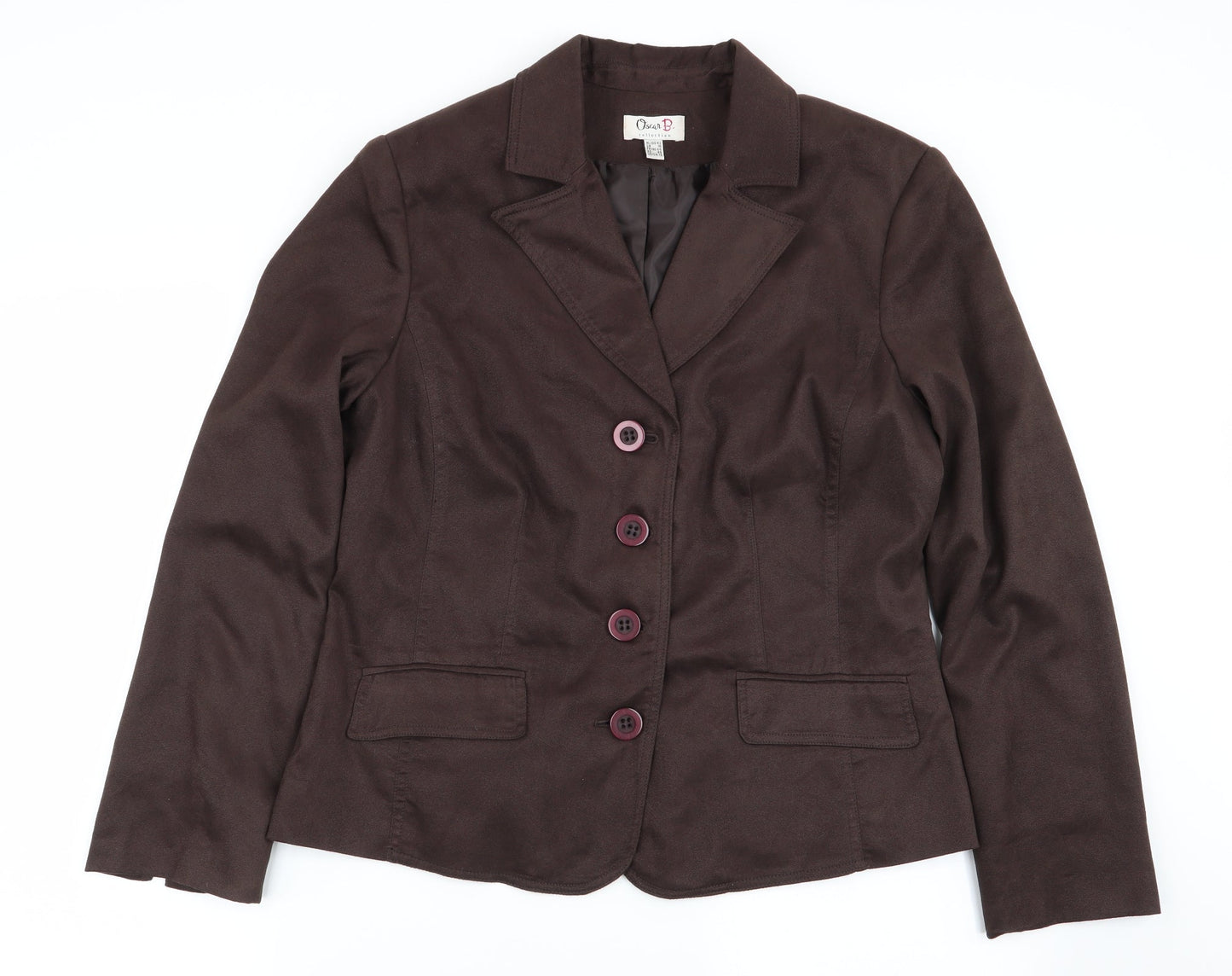 oscar b Womens Brown   Jacket Blazer Size 18