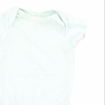 Mini Club Girls Green Geometric  Babygrow One-Piece Size 0-3 Months