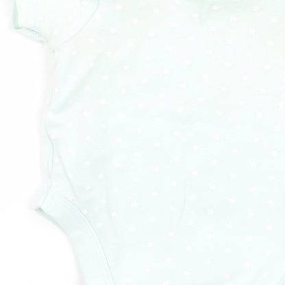 Mini Club Girls Green Geometric  Babygrow One-Piece Size 0-3 Months
