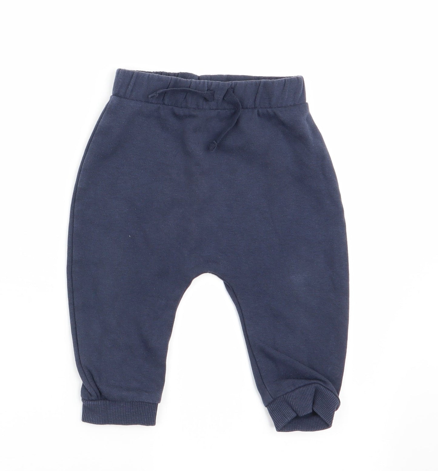 Asda George Boys Blue   Jogger Trousers Size 6-9 Months