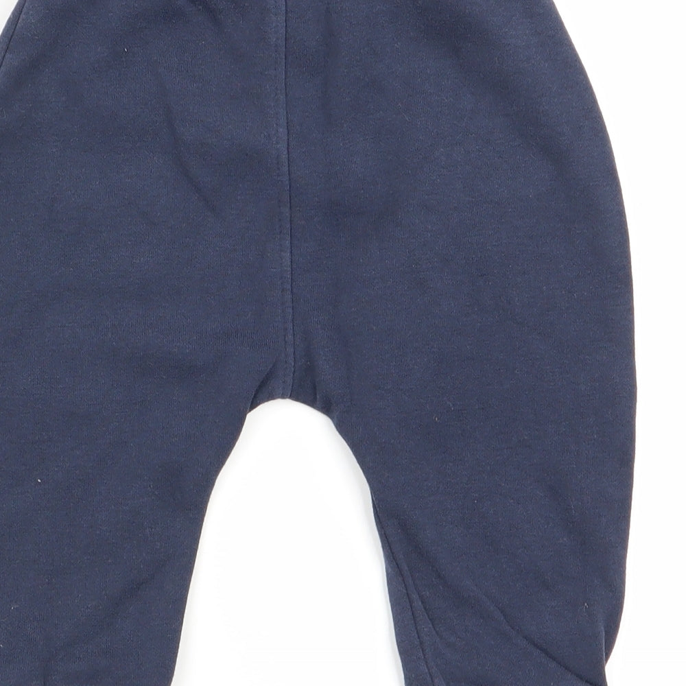 Asda George Boys Blue   Jogger Trousers Size 6-9 Months