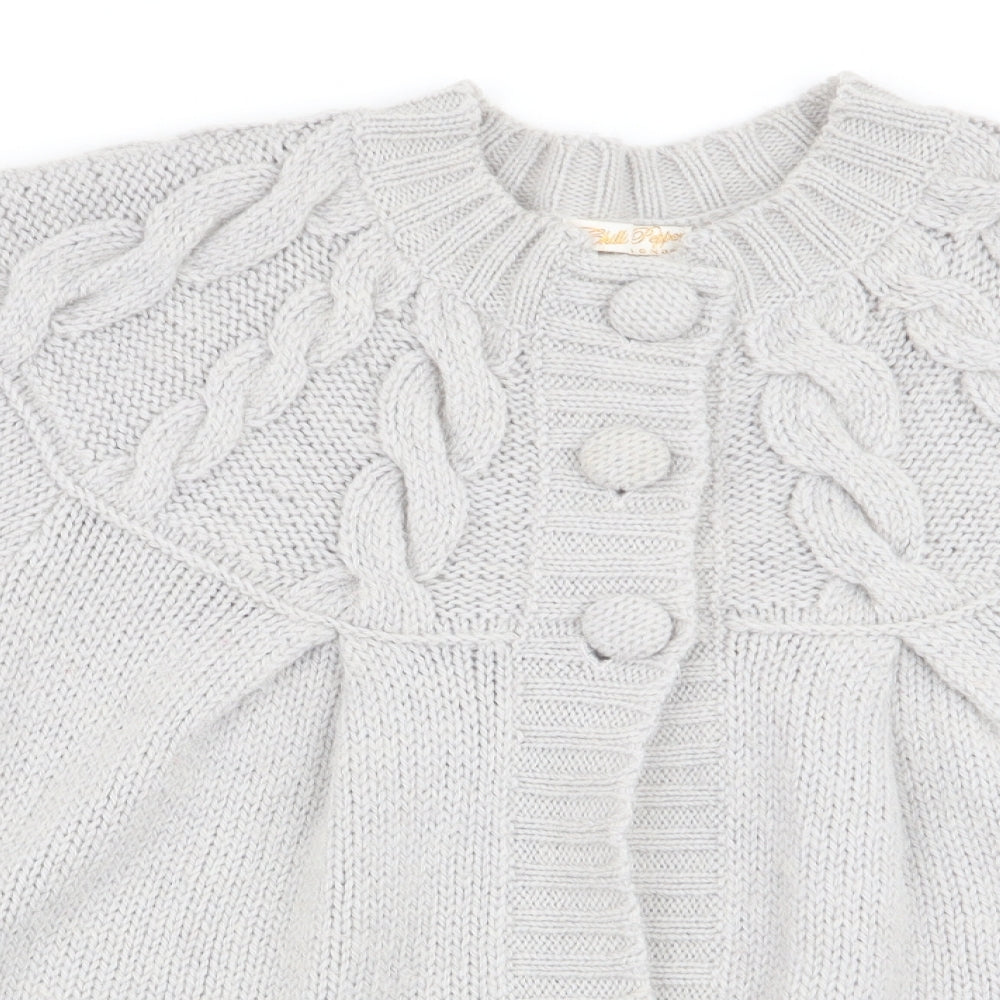 Chilli Pepper Womens Grey   Cardigan Jumper Size L