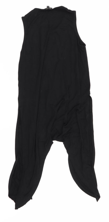 Womens UK Size 8 River Island Black Basic Tank
