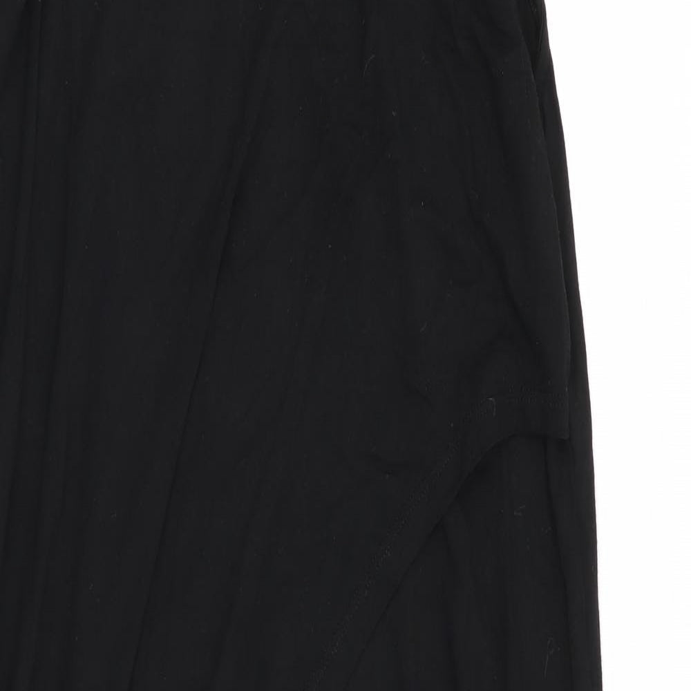 Womens UK Size 8 River Island Black Basic Tank