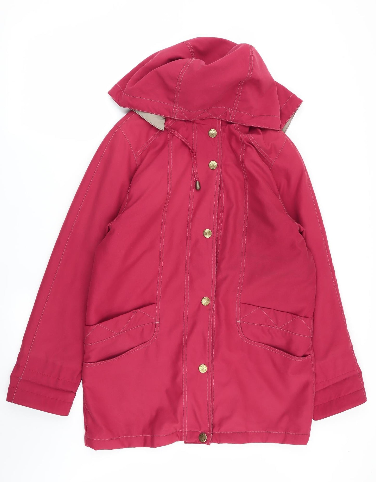 Mens UK Size S telemac Red Overcoat