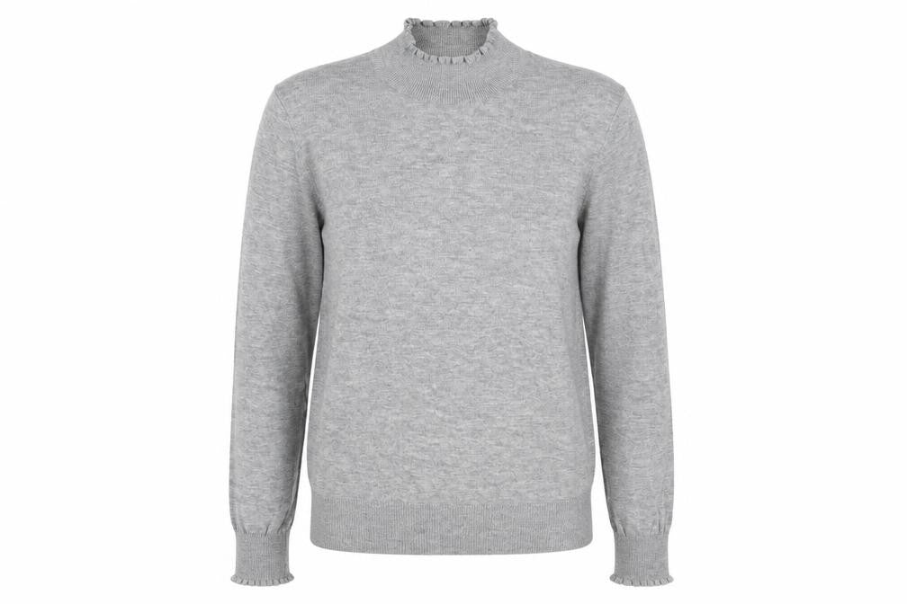 Womens UK Size 8 H&M Grey Basic T-Shirt