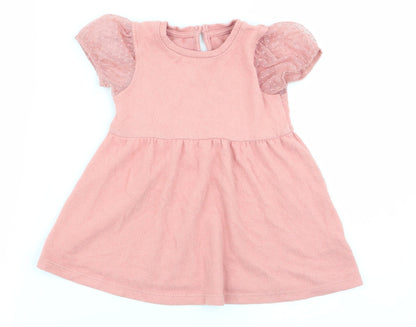 Matalan Girls Pink   Fit & Flare  Size 9-12 Months