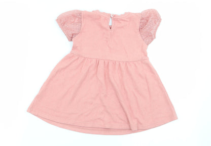 Matalan Girls Pink   Fit & Flare  Size 9-12 Months