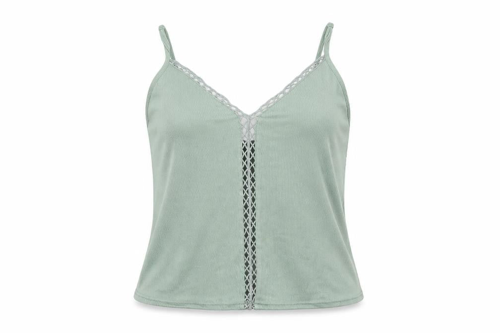 Womens UK Size S H&M Green Basic T-Shirt