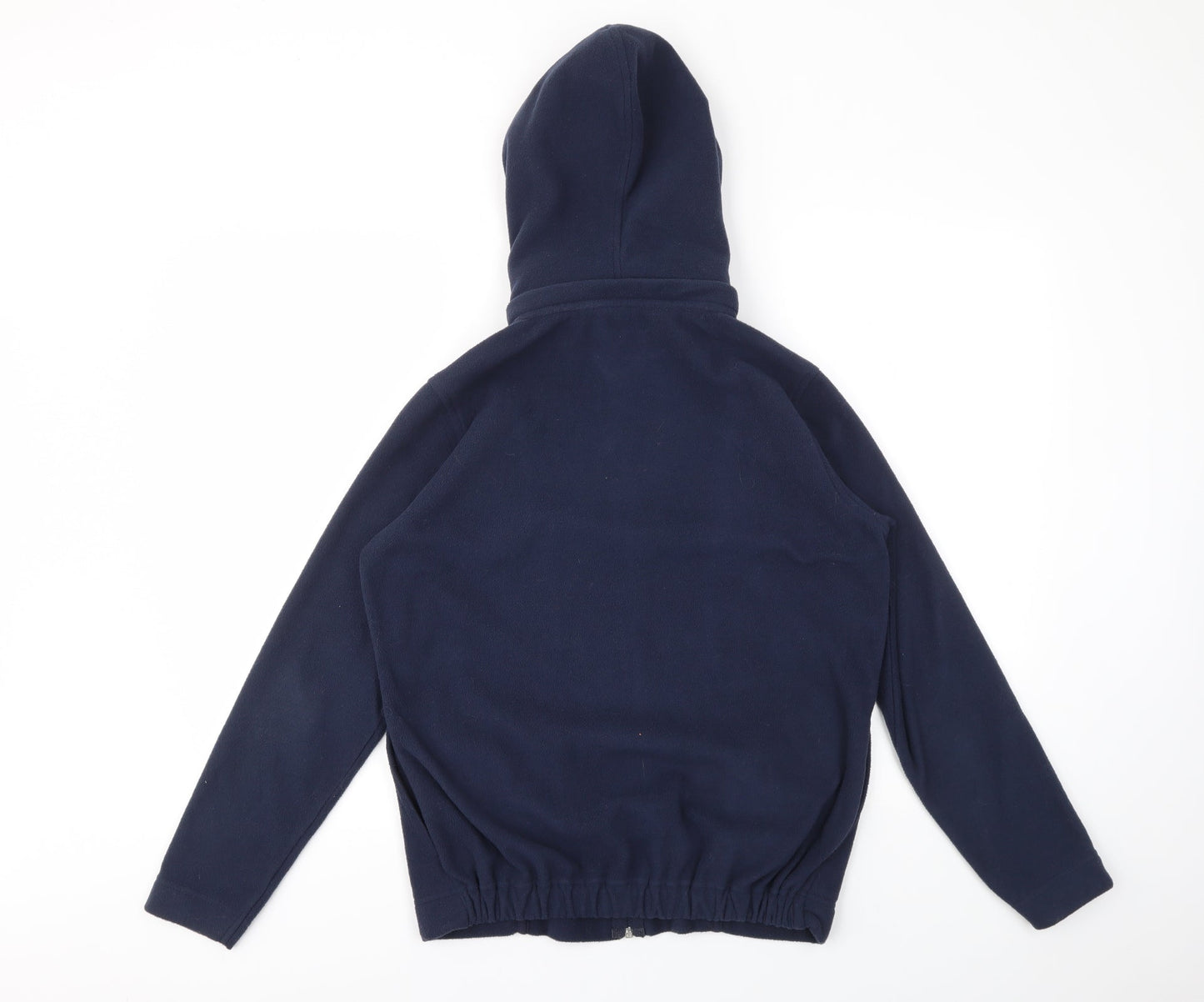 Womens UK Size 10 ISLE Blue Full Zip Jumper