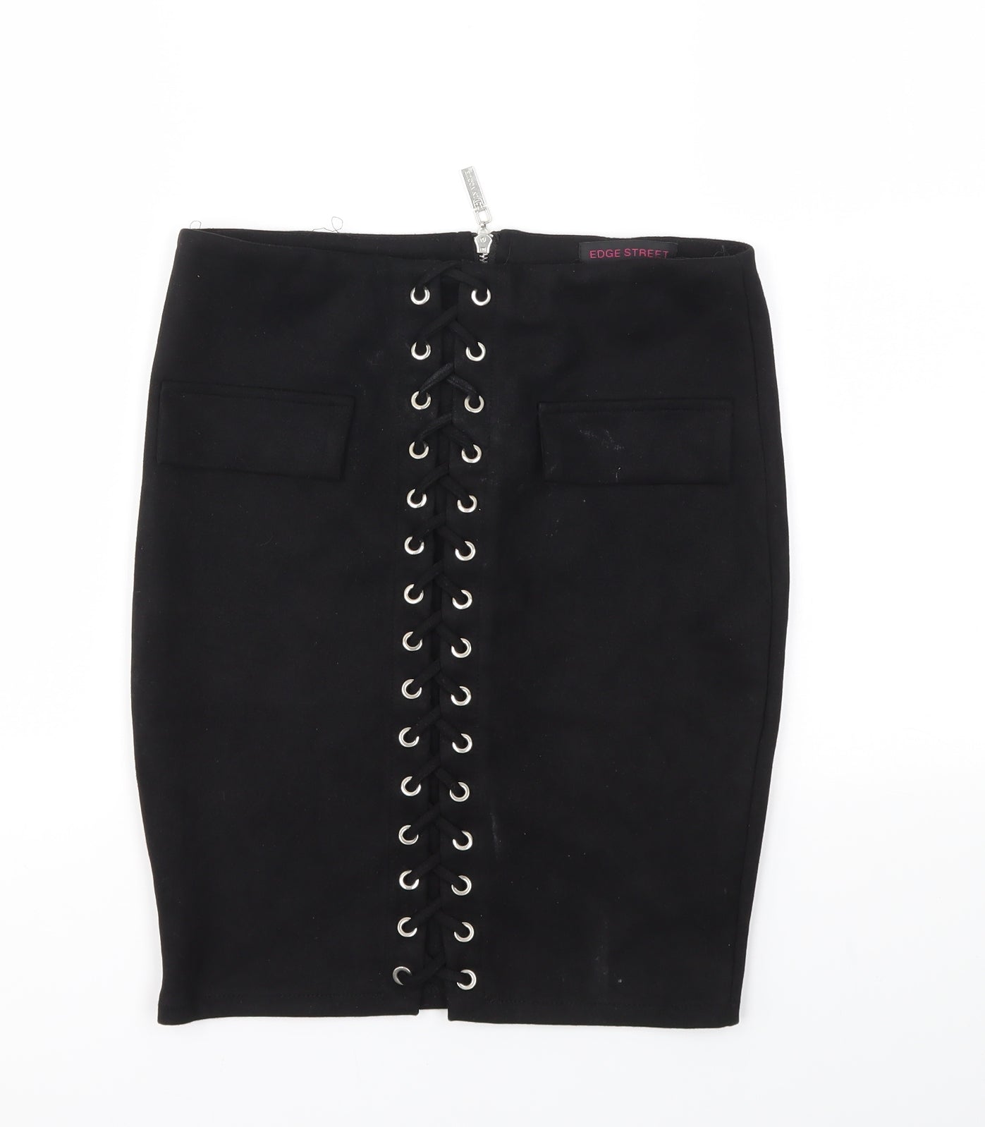 Edge Street Womens Black   A-Line Skirt Size 28 in