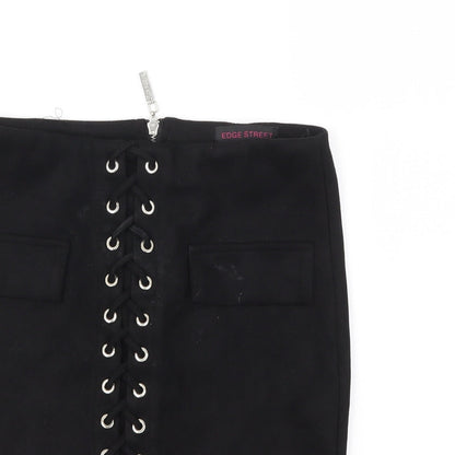 Edge Street Womens Black   A-Line Skirt Size 28 in