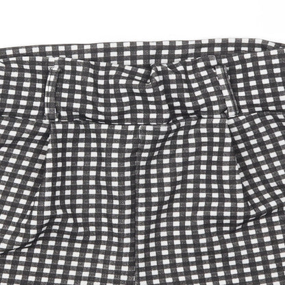 pretty little thing  Womens Multicoloured Check  Cut-Off Shorts Size 10 - stretch waistband