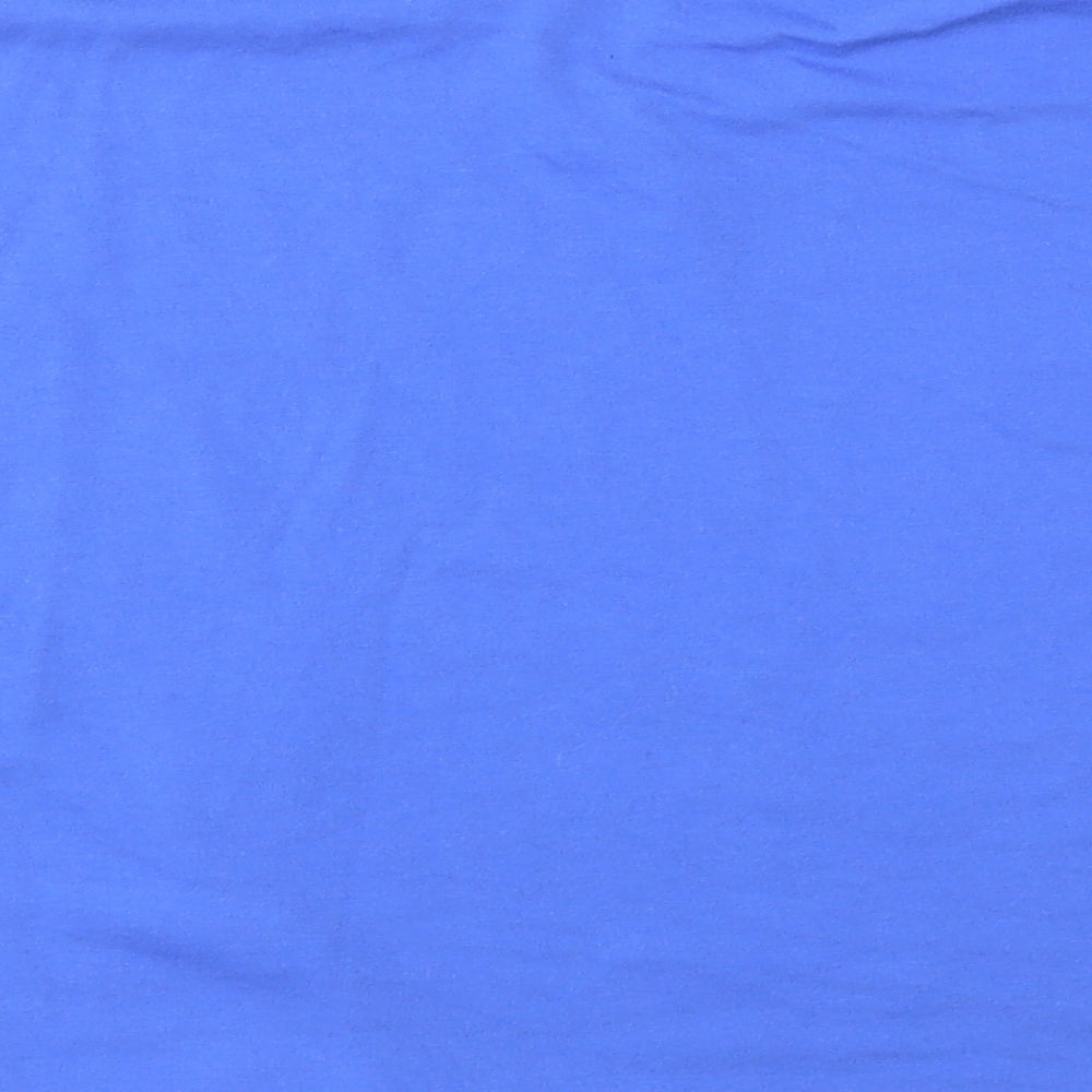 Womens UK Size 10 Missguided Blue Basic T-Shirt
