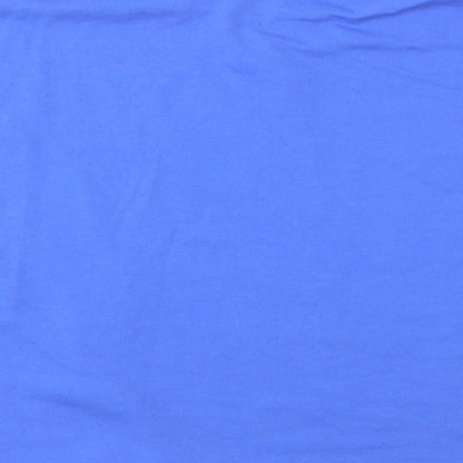 Womens UK Size 10 Missguided Blue Basic T-Shirt