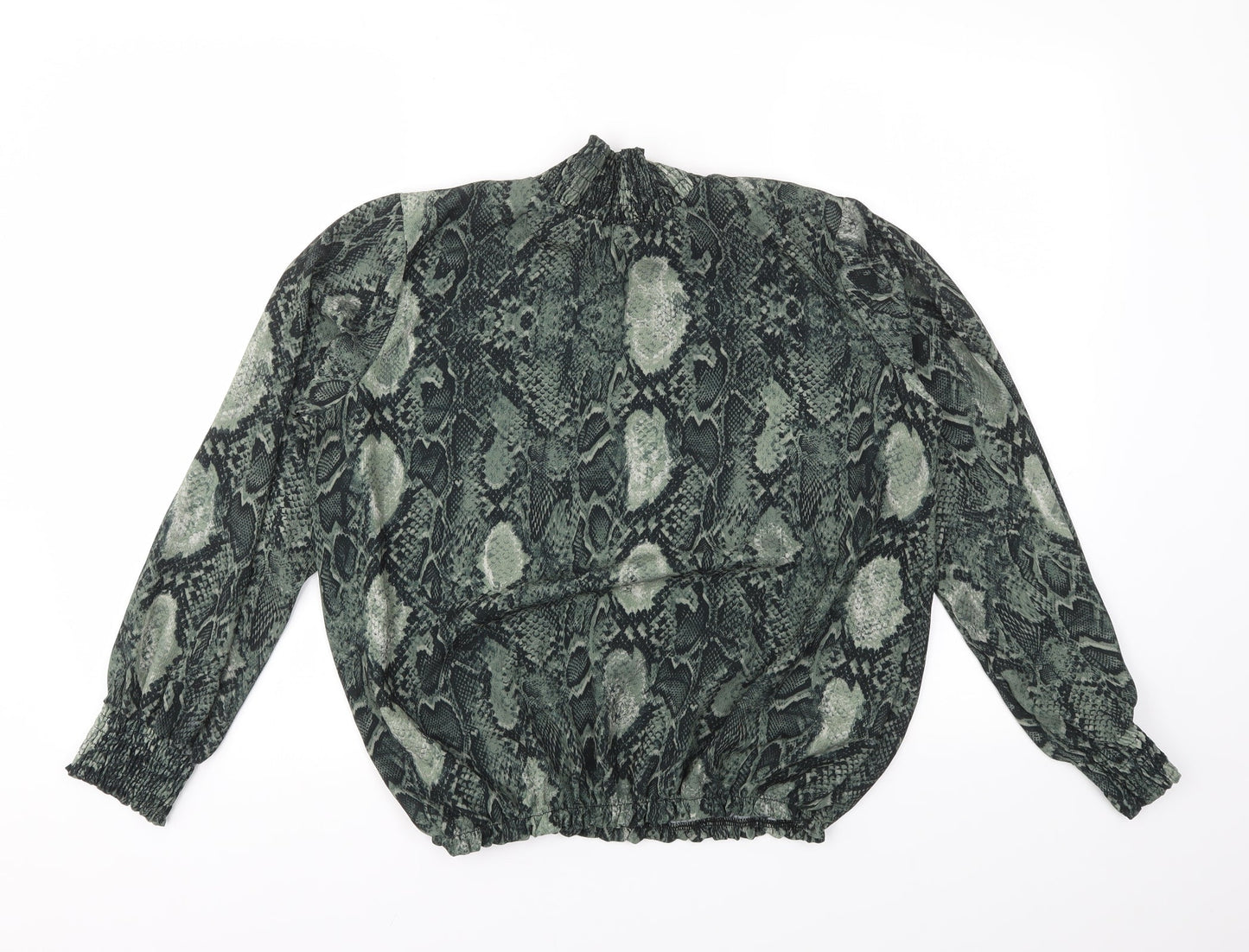 I SAW IT FIRST Womens Ivory Animal Print  Basic Blouse Size S