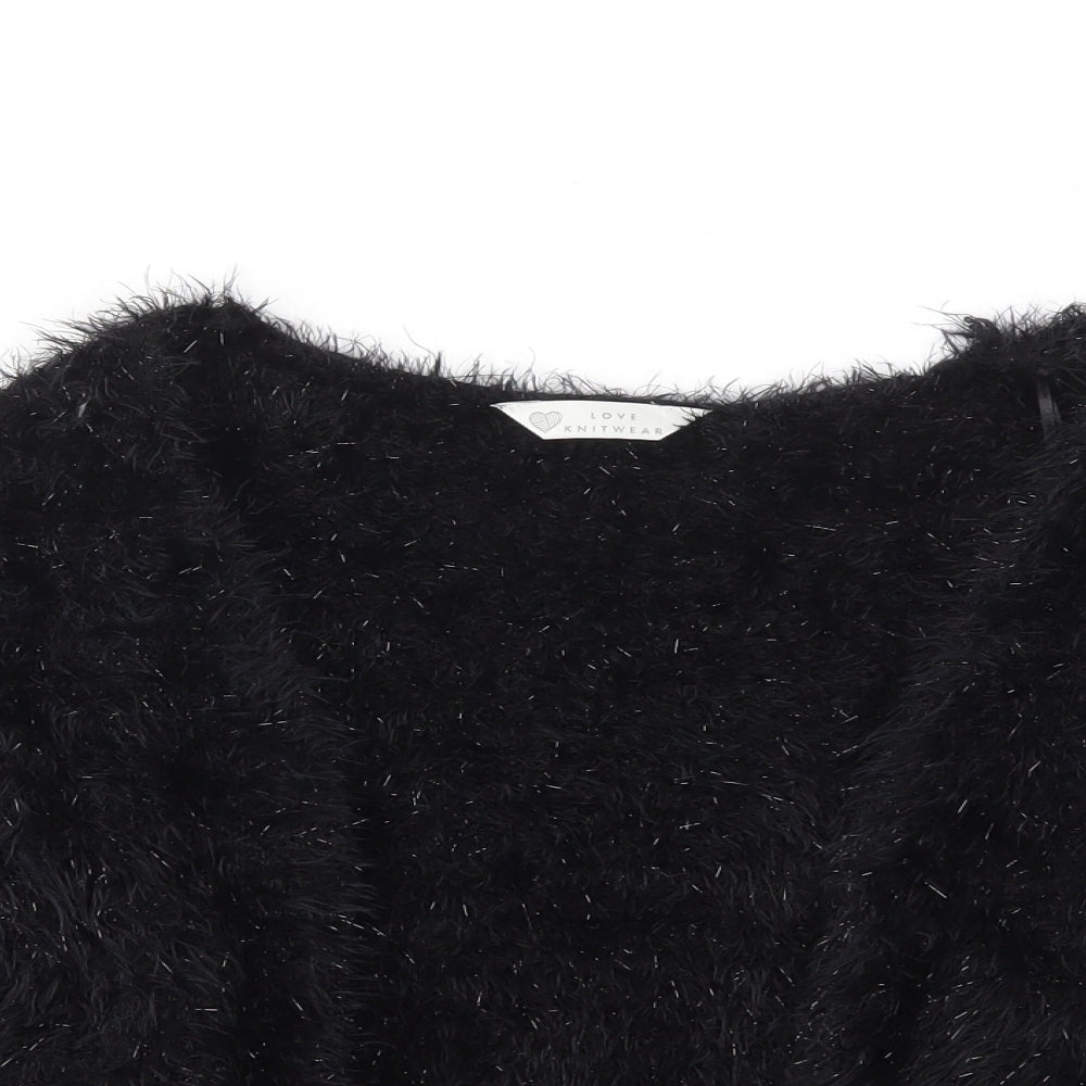 Womens UK Size 12 BHS Black Cardigan Jumper