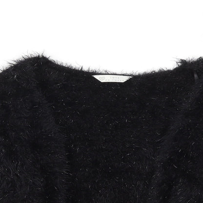 Womens UK Size 12 BHS Black Cardigan Jumper