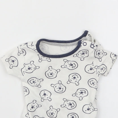 George  Multicoloured Animal Print  Babygrow One-Piece Size 0-3 Months