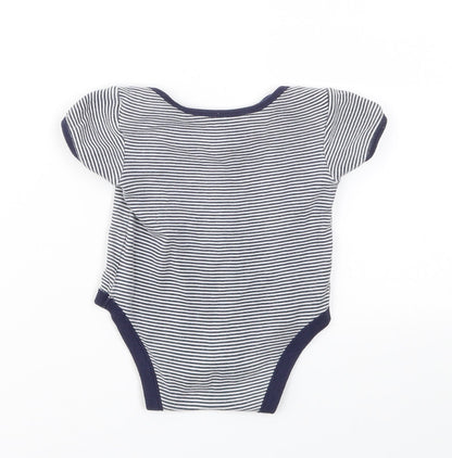 George Girls Multicoloured Striped  Babygrow One-Piece Size 6-9 Months