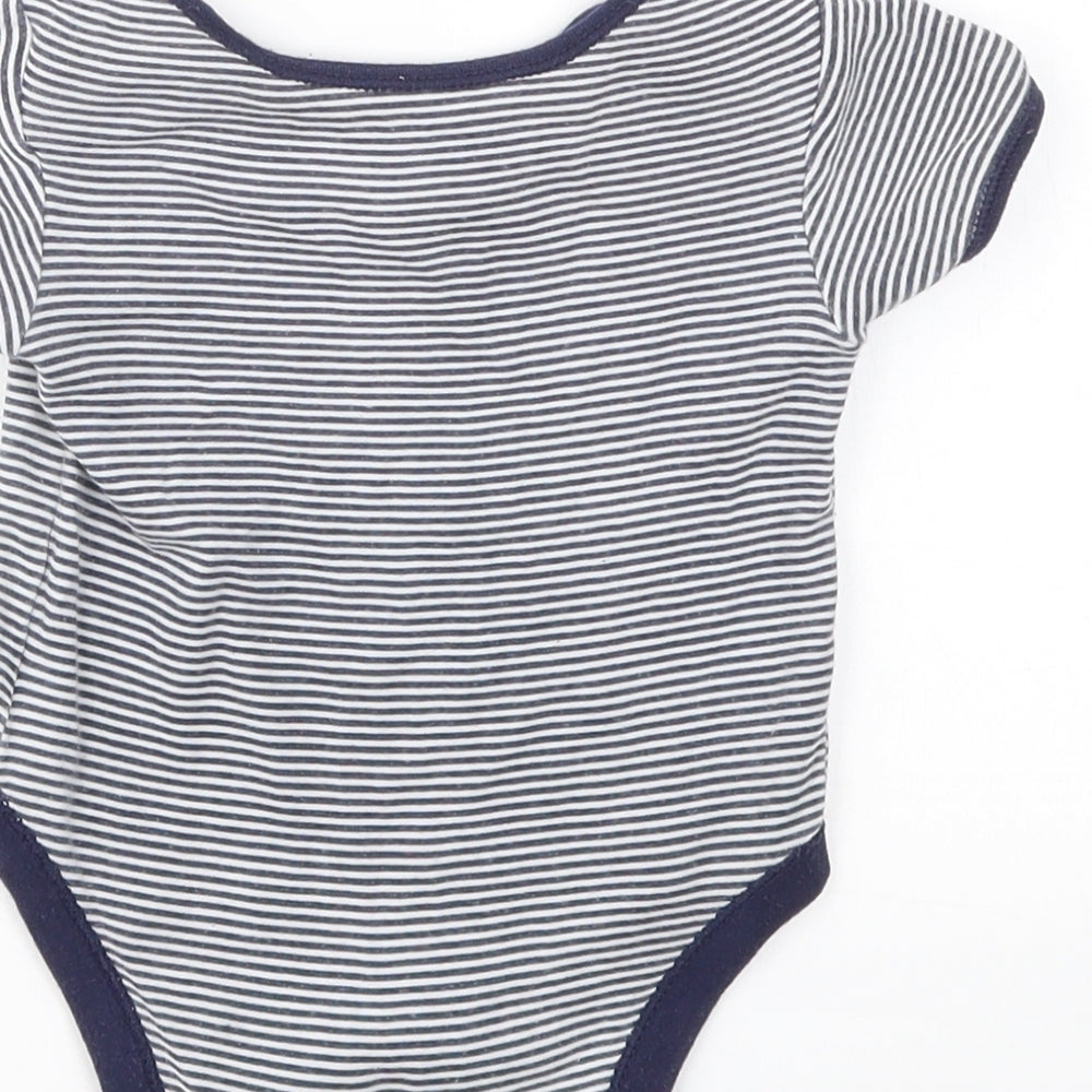 George Girls Multicoloured Striped  Babygrow One-Piece Size 6-9 Months