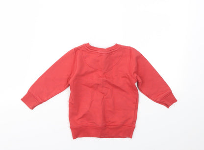 Urban Rascals Boys Red   Henley Jumper Size 12-18 Months