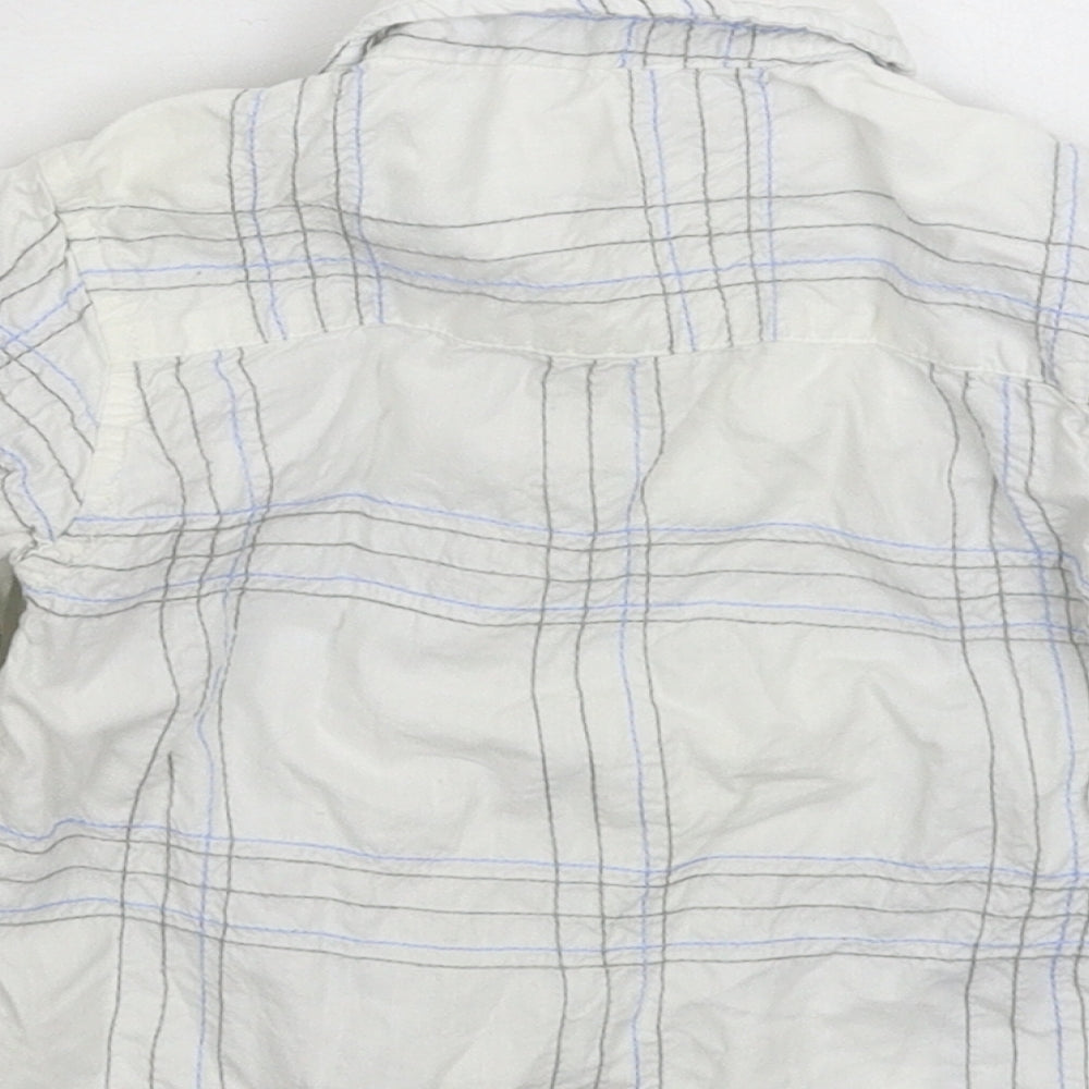 Earlydays Baby White Check  Basic Button-Up Size 9-12 Months