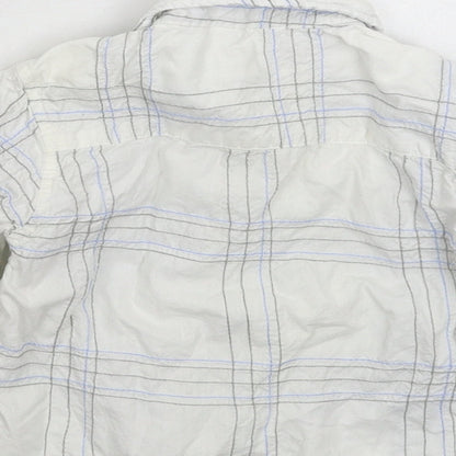 Earlydays Baby White Check  Basic Button-Up Size 9-12 Months
