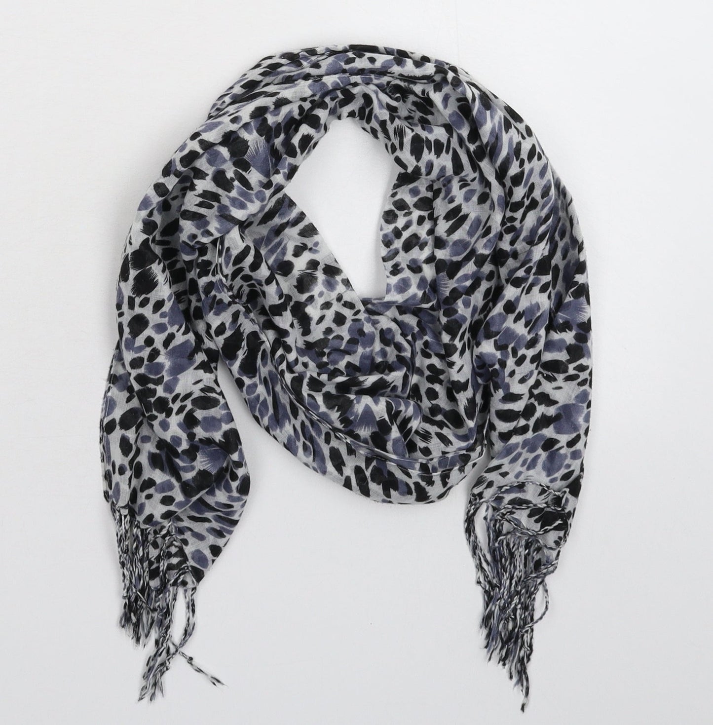 Preworn Womens Multicoloured Animal Print Knit  Scarf