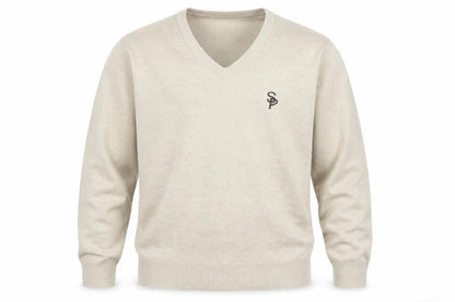Mens UK Size L Balmoral Beige Pullover Jumper
