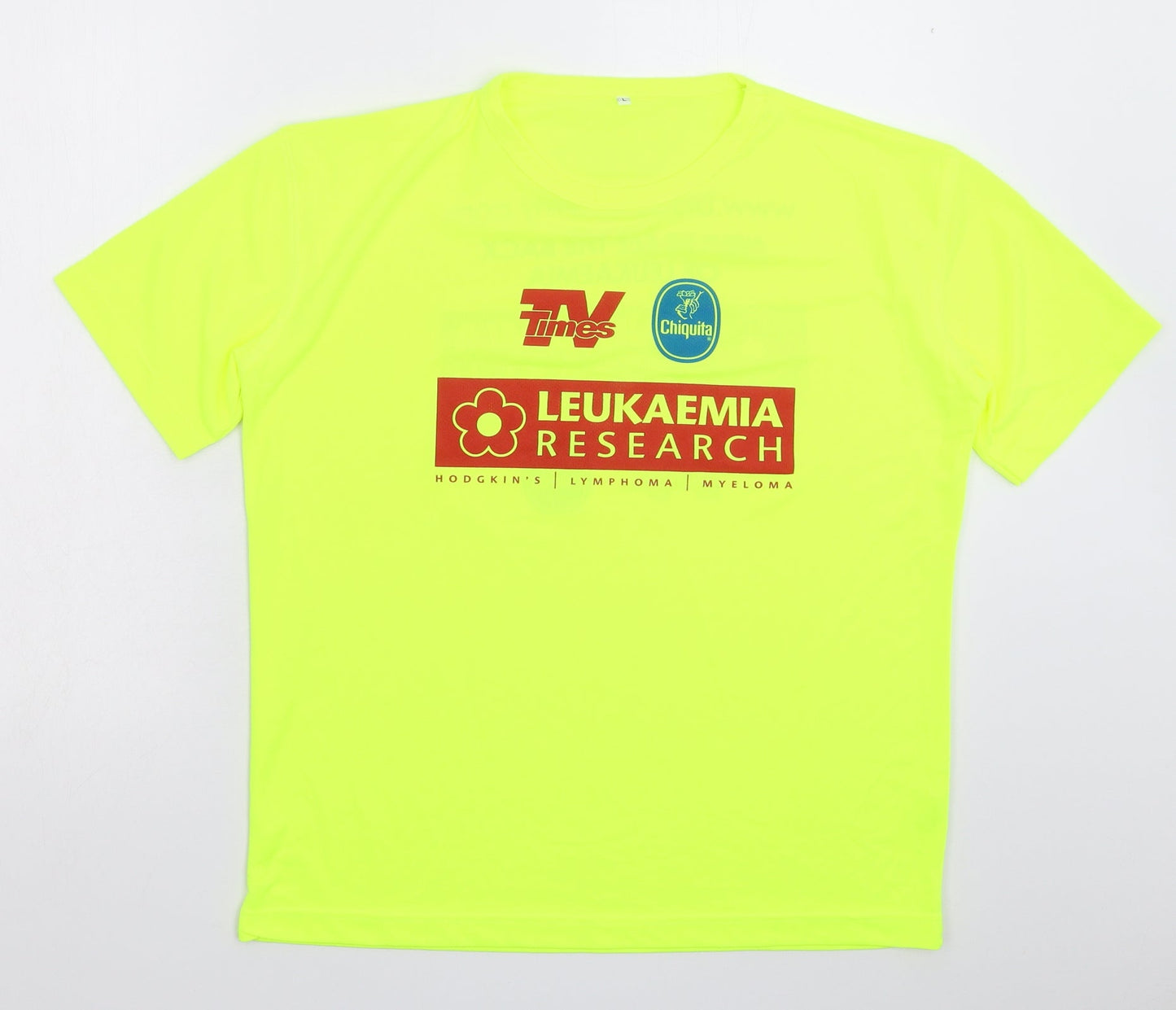 Mens UK Size L Preworn Yellow  T-Shirt