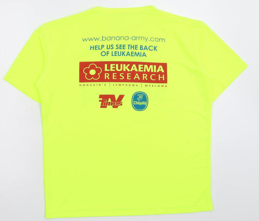 Mens UK Size L Preworn Yellow  T-Shirt
