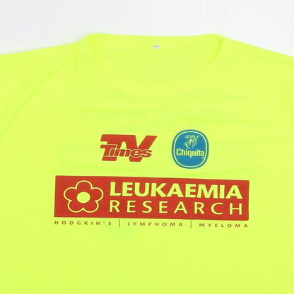 Mens UK Size L Preworn Yellow  T-Shirt