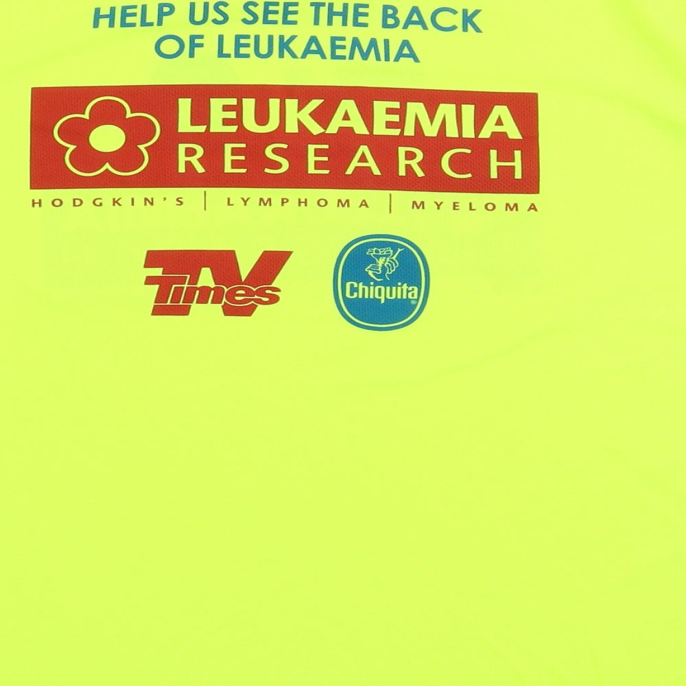 Mens UK Size L Preworn Yellow  T-Shirt