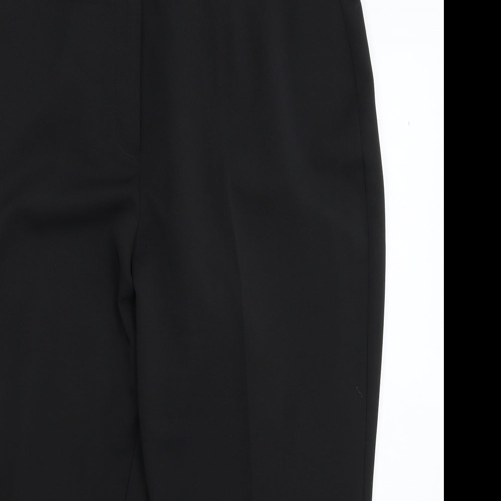 Womens UK Size 16 Wardrobe Regular Fit Cropped Black Trousers
