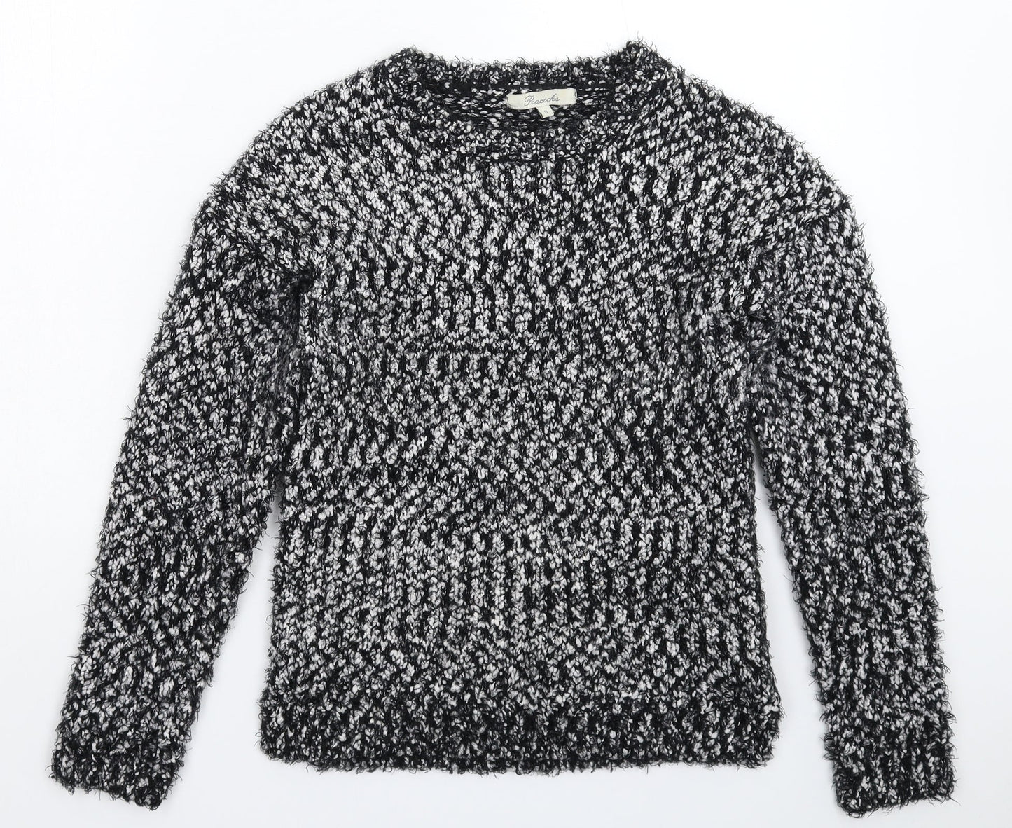 Womens UK Size S Peacocks Grey Pullover Jumper