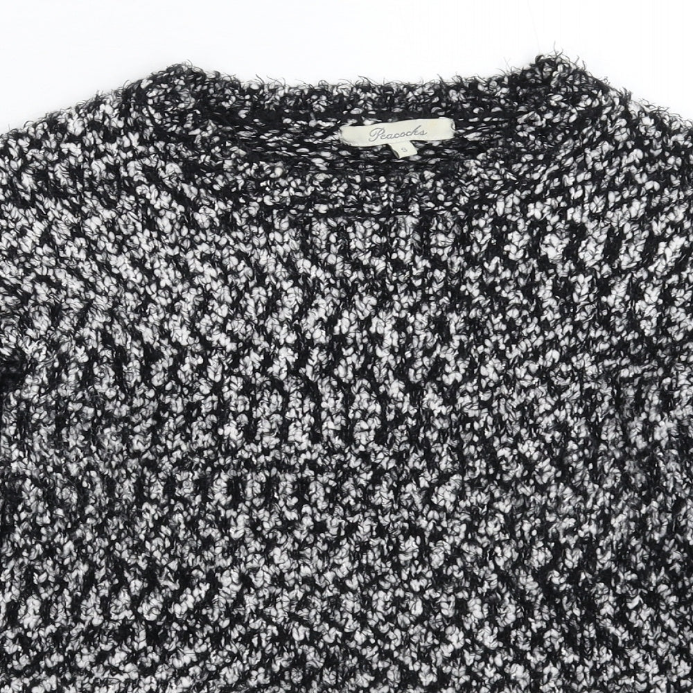 Womens UK Size S Peacocks Grey Pullover Jumper