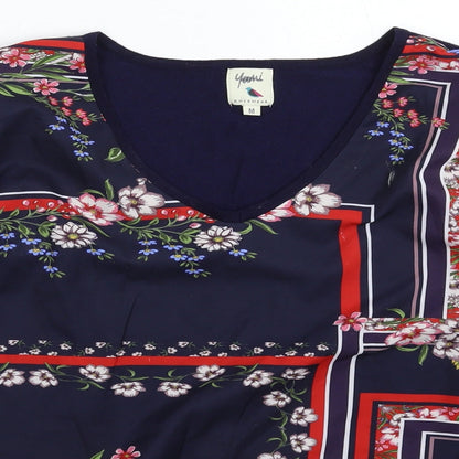 Womens UK Size M Yumi Blue Pullover Jumper