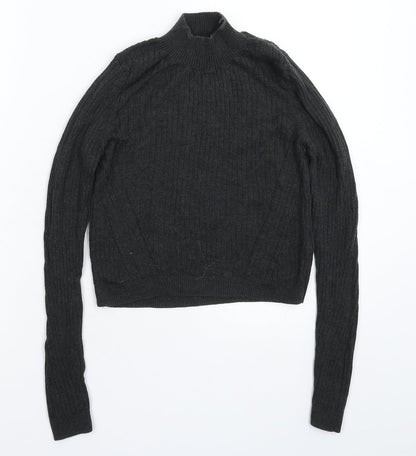 Womens UK Size 10 Topshop Grey Pullover Jumper