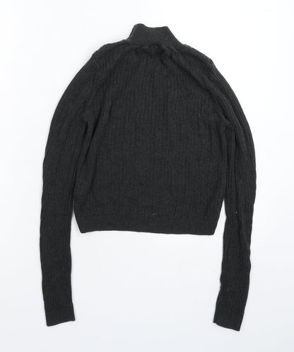 Womens UK Size 10 Topshop Grey Pullover Jumper