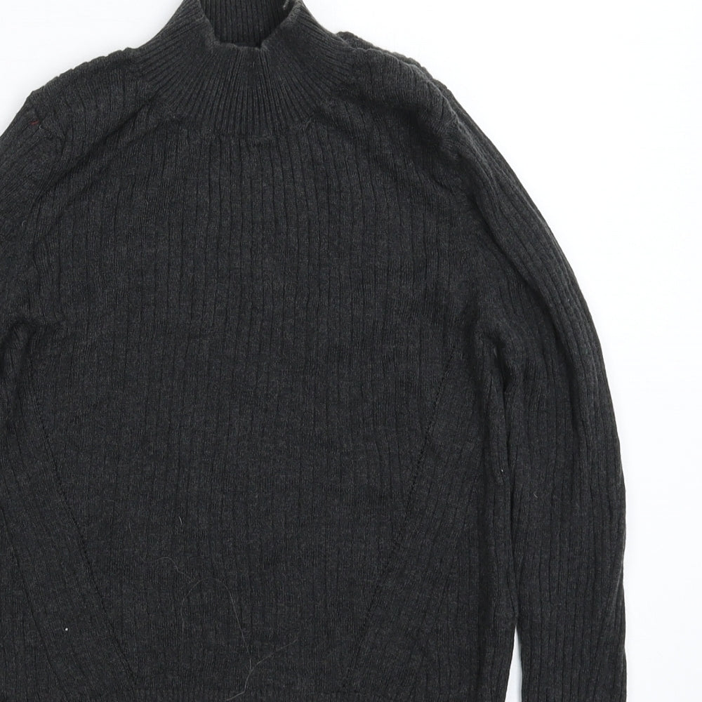 Womens UK Size 10 Topshop Grey Pullover Jumper