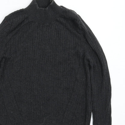 Womens UK Size 10 Topshop Grey Pullover Jumper