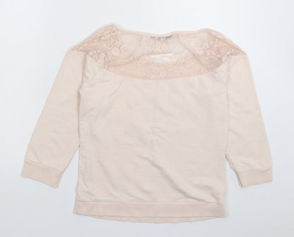 Jane Norman Womens Beige   Pullover Sweatshirt Size 10